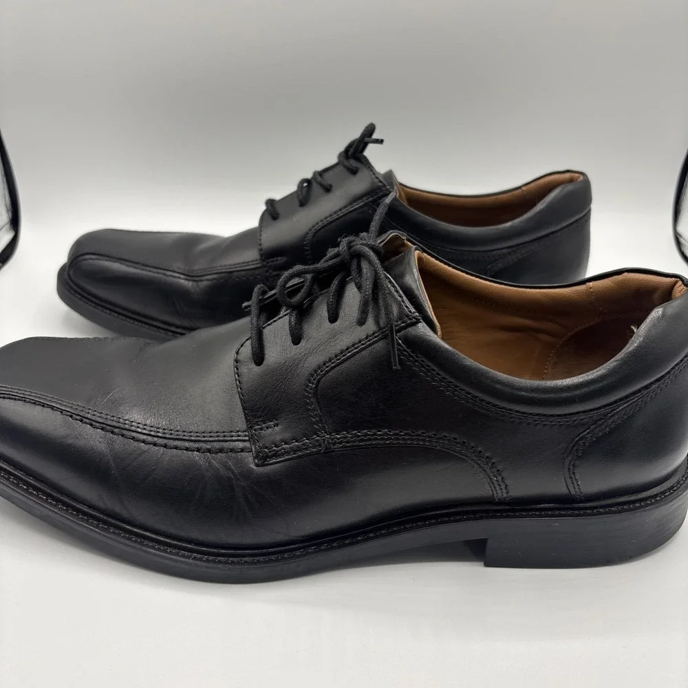 Johnston & Murphy‎ Men's Tabor Runoff Oxfords Shoes Black Leather Size 11.5
